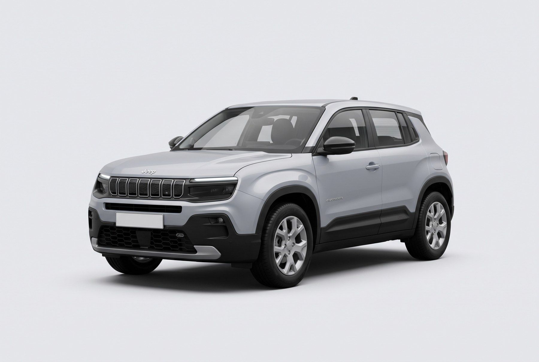 Jeep Avenger grigio chiaro a noleggio a Taranto